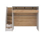 Hanah Home Litera con 2 Cajones en Crema y Roble